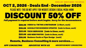 Discount & special deals end dec 31, 2026